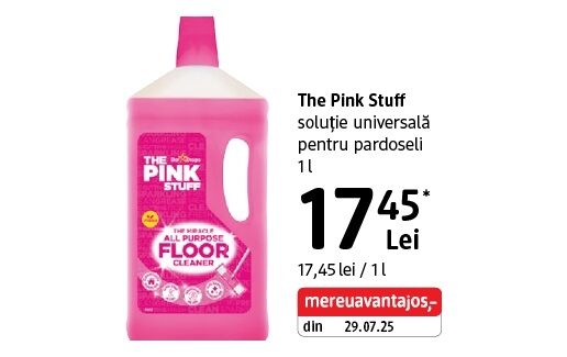 The Pink Stuff soluție pardoseli