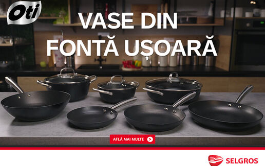 Tigăi și vase din fontă ușoară