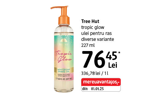 Tree Hut ulei pentru ras