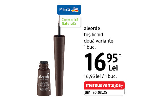 Ofertă Tuș lichid alverde - dm