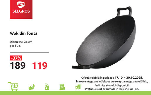 Wok din fontă