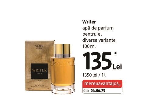 Writer apă de parfum
