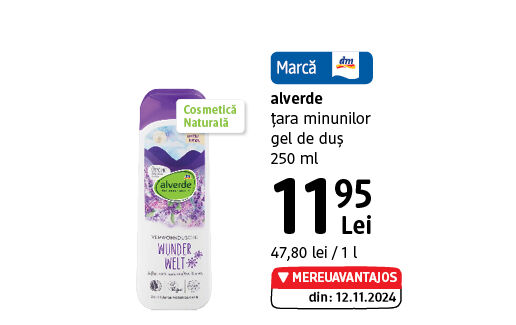 alverde țara minunilor gel de duș