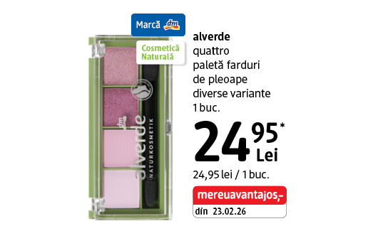 alverde Quattro paletă farduri