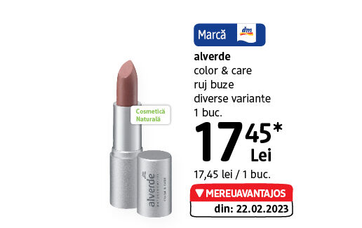 alverde color & care ruj