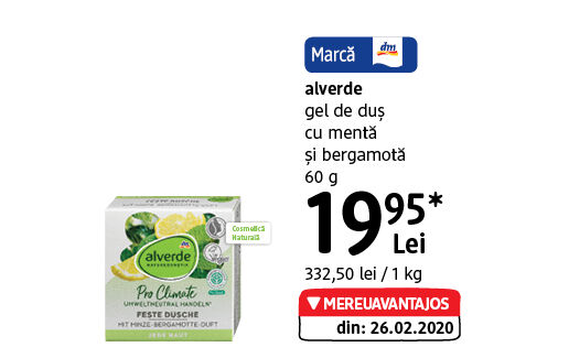 alverde gel de duș