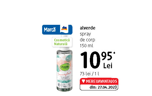 alverde spray de corp