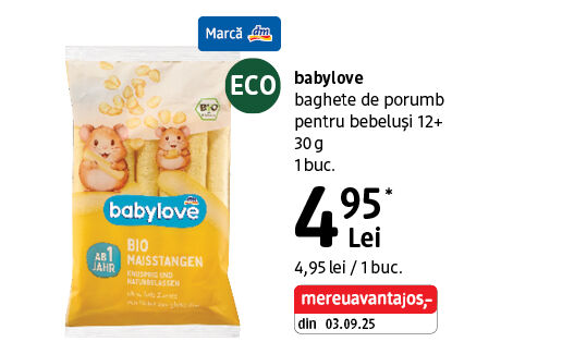 babylove baghete de porumb