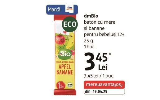 dmBio  baton cu mere  și banane