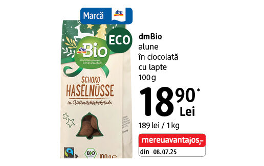 dmBio alune în ciocolată