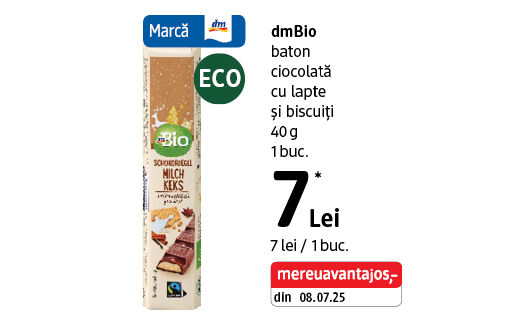dmBio baton ciocolată