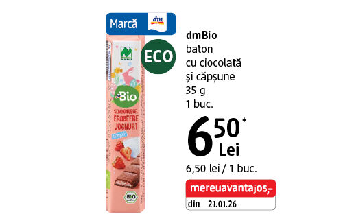 dmBio baton ciocolată