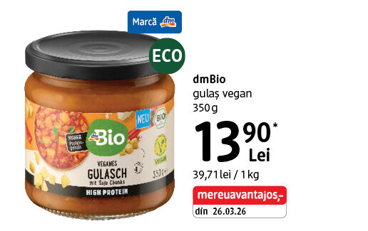 dmBio gulaș vegan