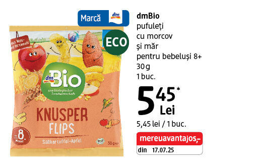 dmBio pufuleți cu morcov
