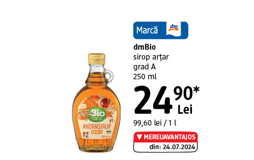 dmBio sirop arțar