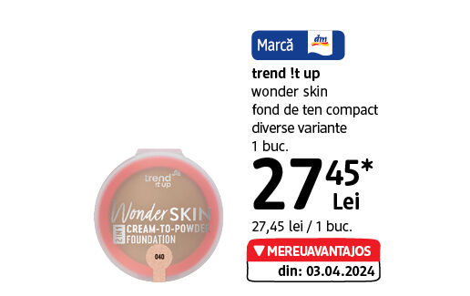 trend !t up wonder skin fond de ten